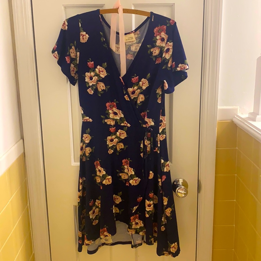 Blue floral Dress